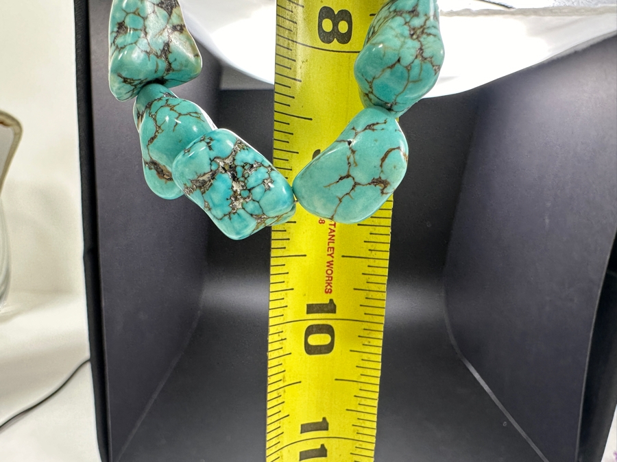 Chunky Turquoise Bead 18' Necklace [Photo 4]