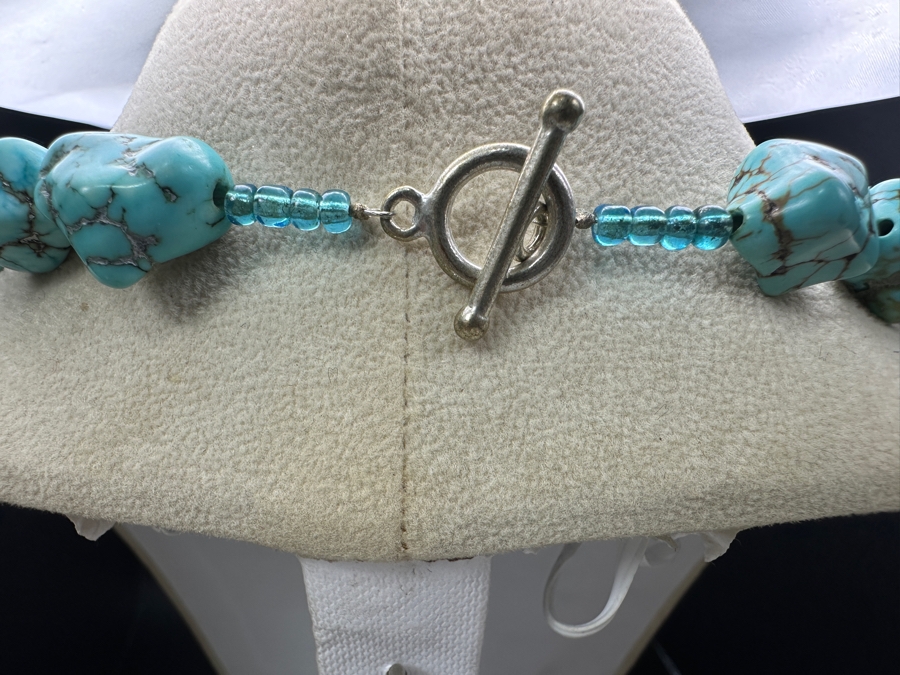 Chunky Turquoise Bead 18' Necklace [Photo 3]