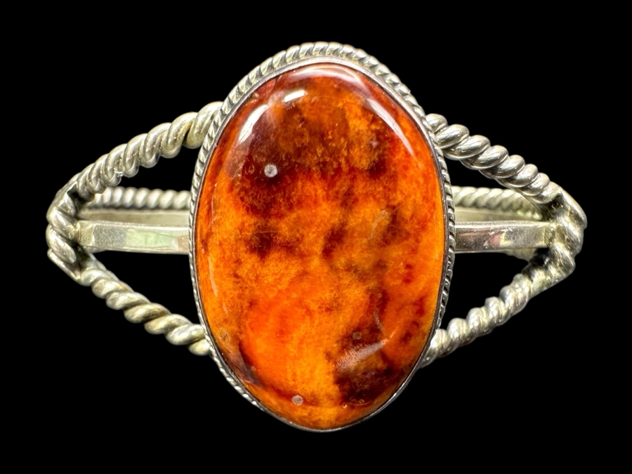 Vintage Sterling Silver Cuff Bracelet Signed Johnson 2.5'W 35.9g [Photo 2]