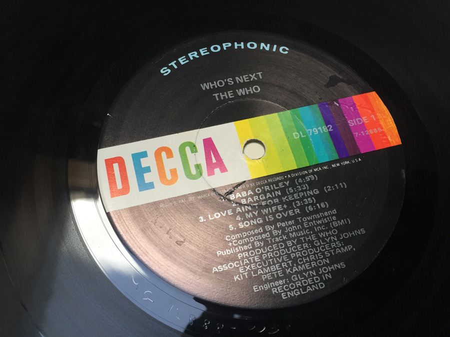 Vinyl Record 33 The Who Who's Next DL 79182 [Photo 8]