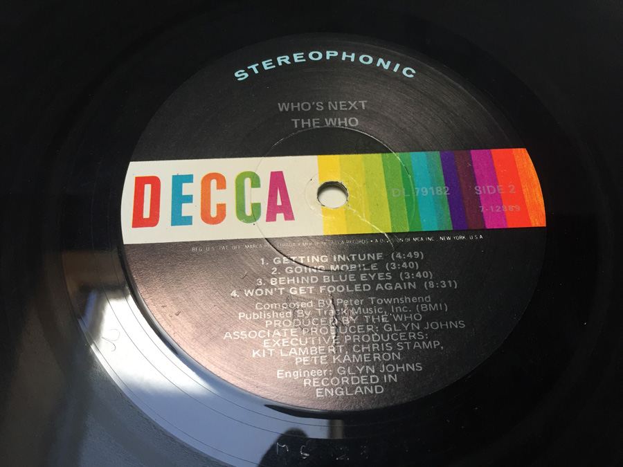 Vinyl Record 33 The Who Who's Next DL 79182 [Photo 10]