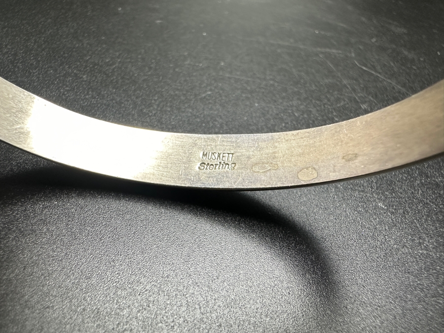 Vintage Wayne Muskett Navajo Sterling Silver Inlaid Mutli-Stone Cuff Bracelet 2.5'W 26.9g [Photo 5]