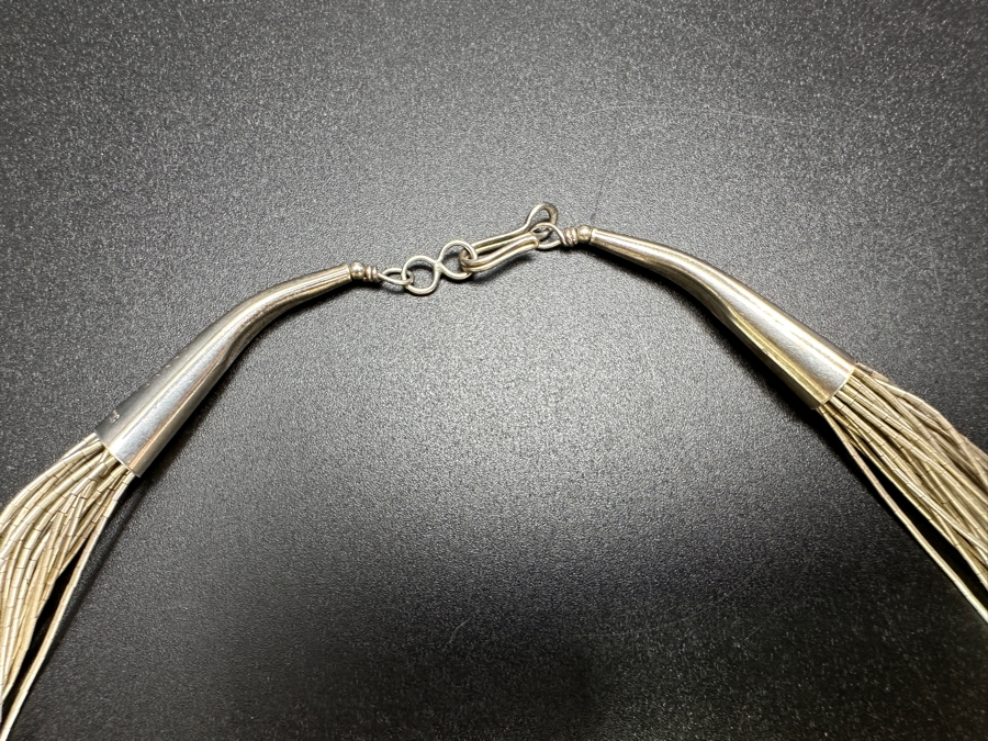 Sterling Silver Multi-Strand 16' Necklace 25.5g [Photo 2]