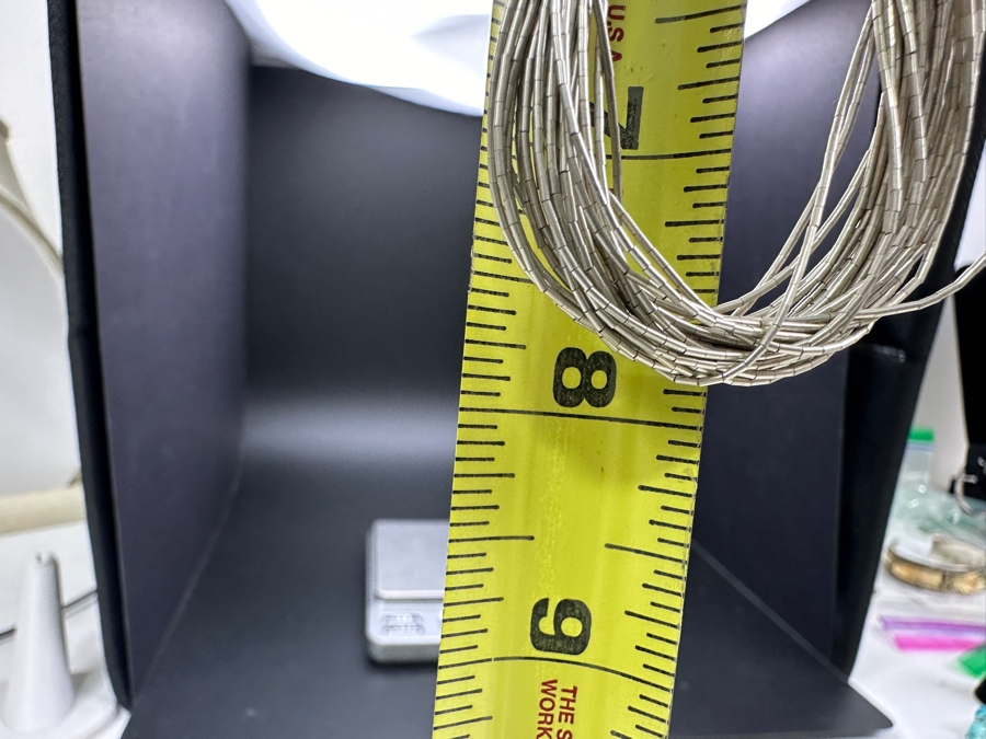 Sterling Silver Multi-Strand 16' Necklace 25.5g [Photo 5]
