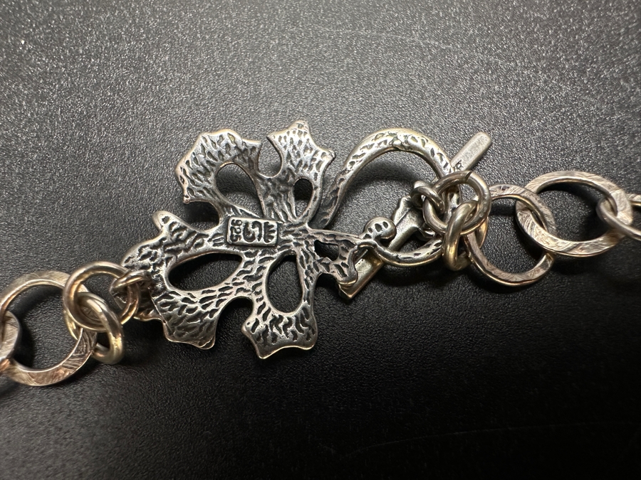 Signed Sterling Silver Pearl 14' Necklace 37.5g [Photo 5]