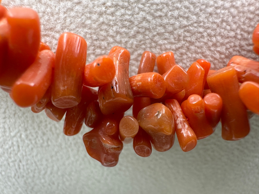 Vintage Coral Branch Multi-Strand 18' Necklace [Photo 3]