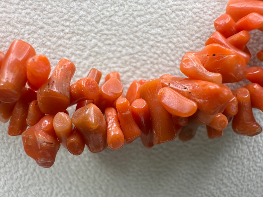 Vintage Coral Branch Multi-Strand 18' Necklace [Photo 2]
