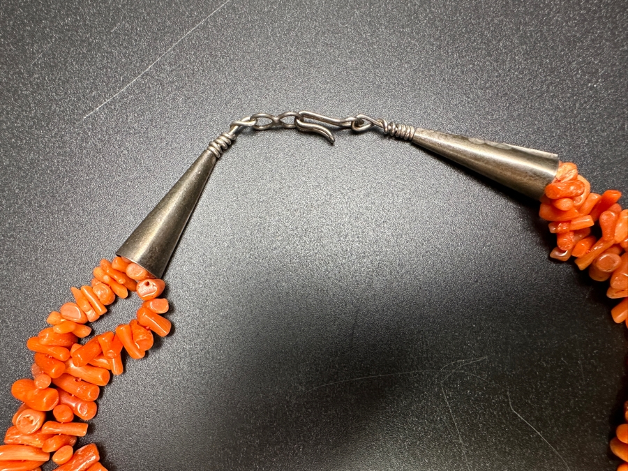 Vintage Coral Branch Multi-Strand 18' Necklace [Photo 6]