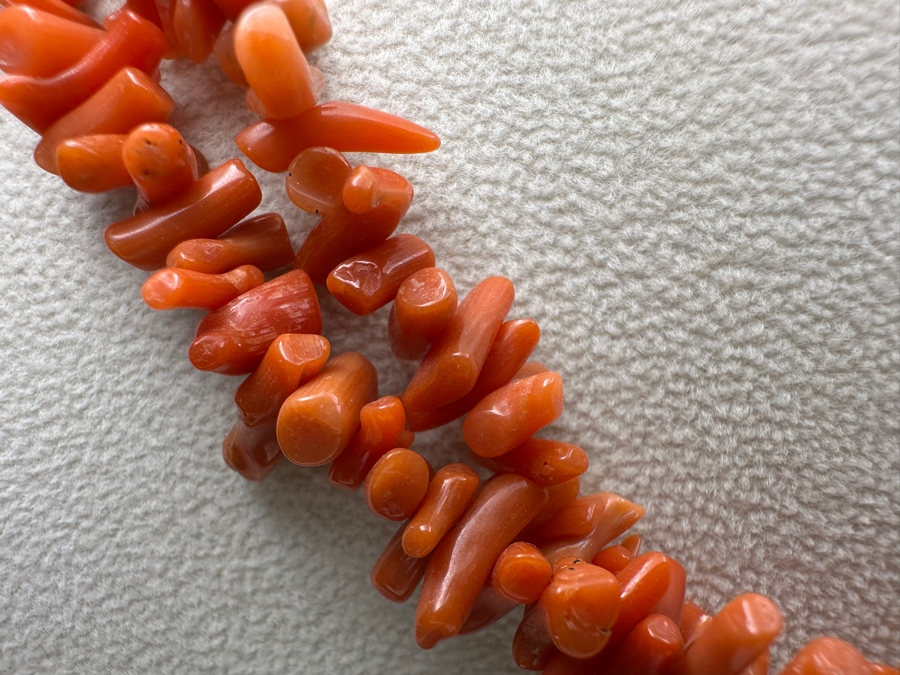 Vintage Coral Branch Multi-Strand 18' Necklace [Photo 4]