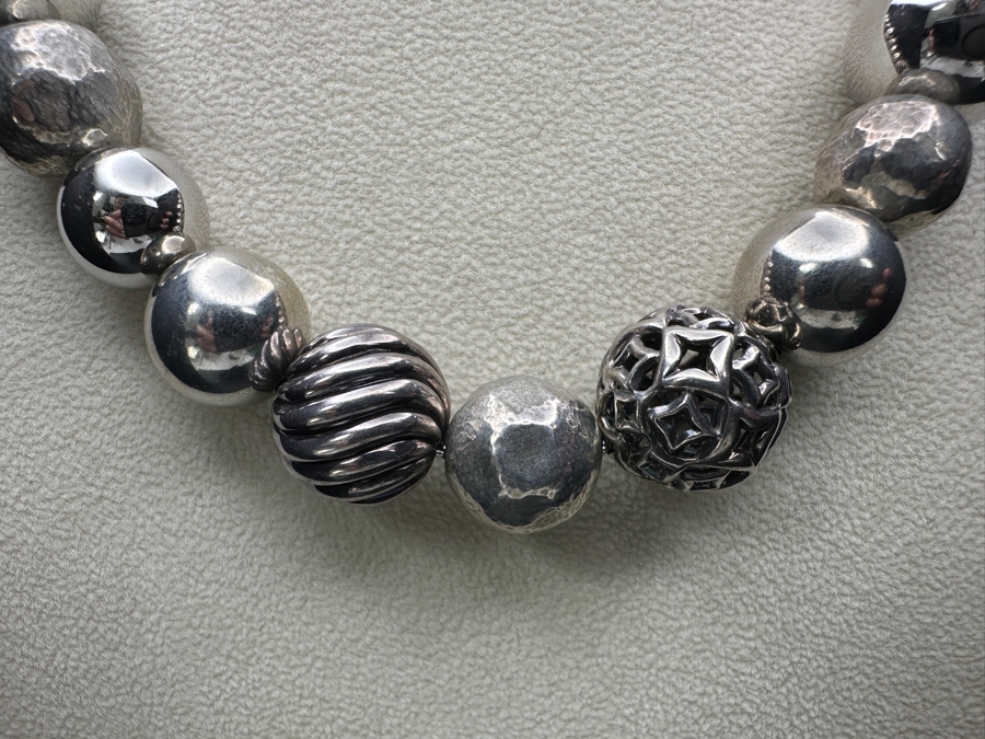 David Yurman Sterling Silver Elements 17' Statement Necklace 83.1g Estimate $1,400 [Photo 2]