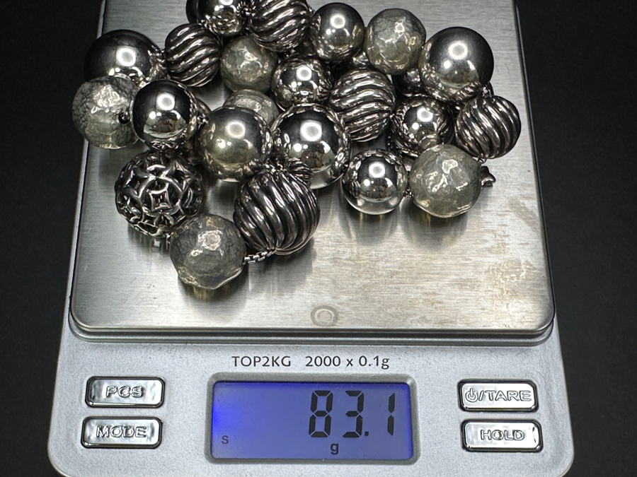 David Yurman Sterling Silver Elements 17' Statement Necklace 83.1g Estimate $1,400 [Photo 7]