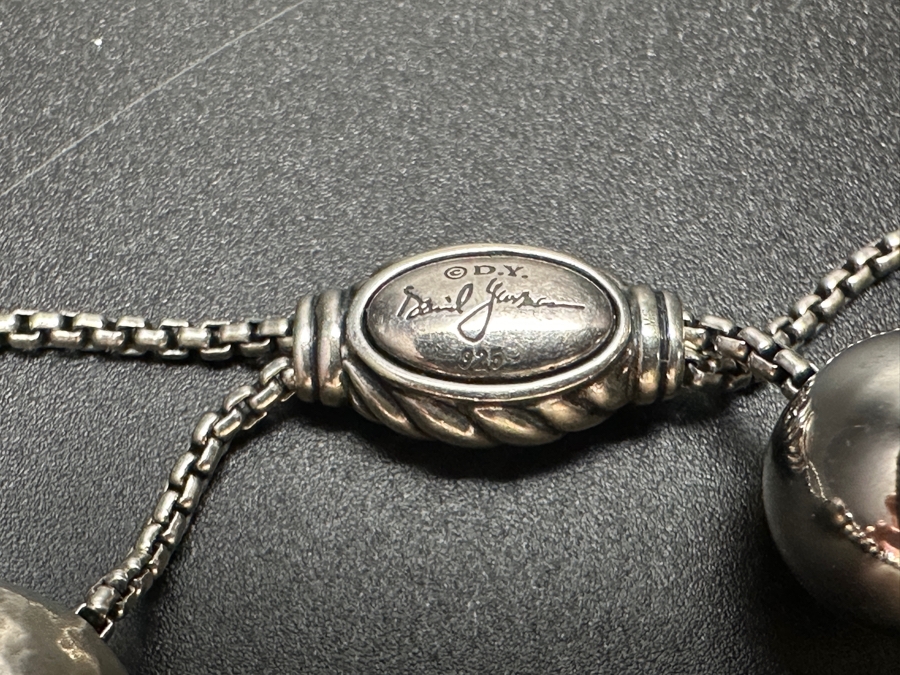 David Yurman Sterling Silver Elements 17' Statement Necklace 83.1g Estimate $1,400 [Photo 5]