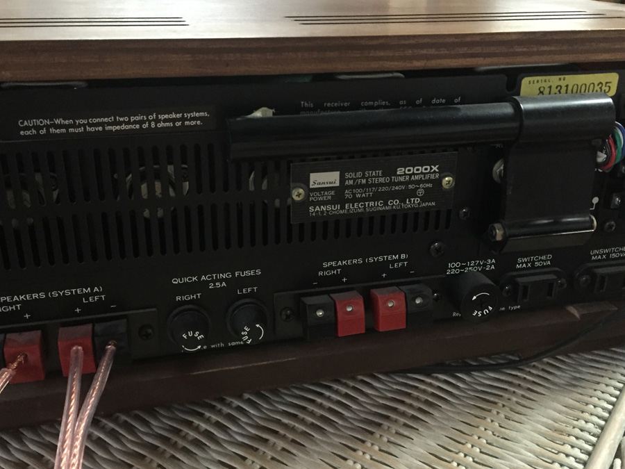 Sansui 2000X Stereo Tuner Amplifier - Very Highly Thought Of - Works Great [Photo 9]