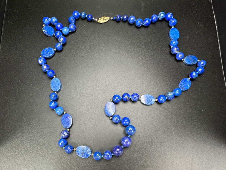 32' Lapis Lazuli Bead Necklace [Photo 3]