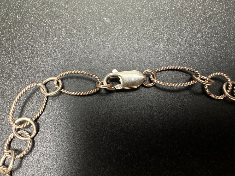 16' Sterling Silver / Pearl Necklace 15.3g [Photo 4]