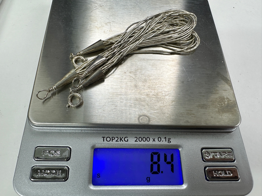 Pair Of 7' Sterling Silver Bracelets 8.4g [Photo 3]