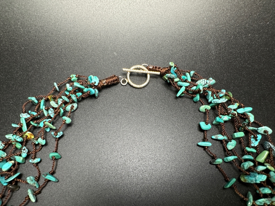 Multi-Strand Turquoise Bead 26' Necklace [Photo 5]