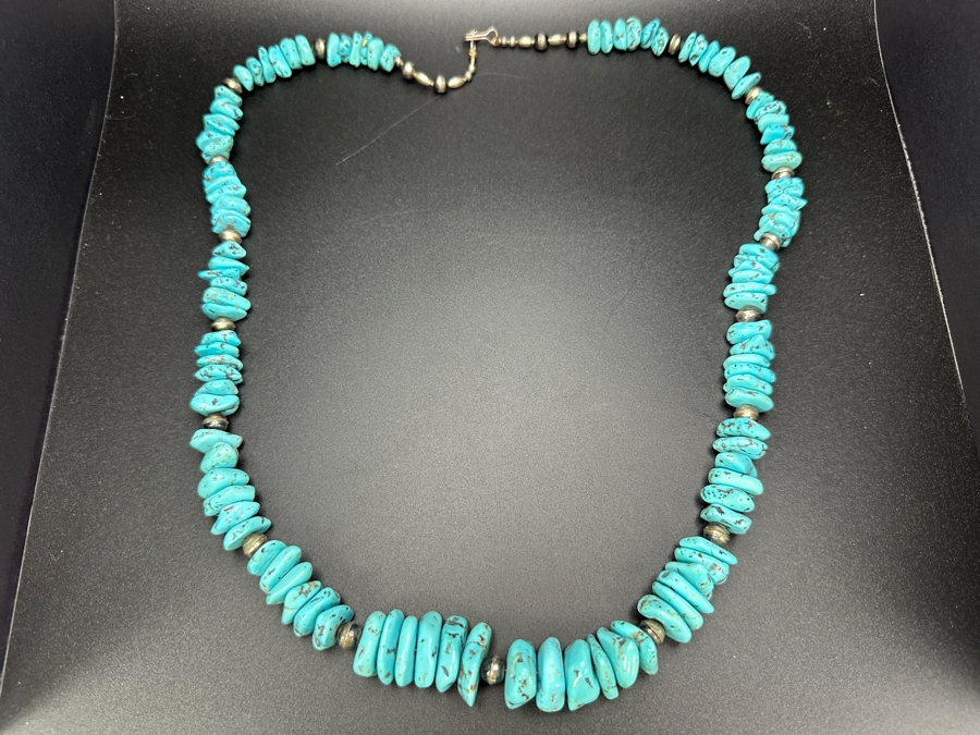 Turquoise Bead 28' Necklace [Photo 2]