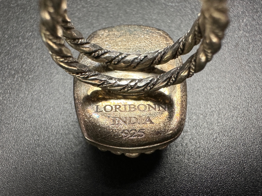 Sterling Silver Loribonn Ring Size 6 14.4g [Photo 6]