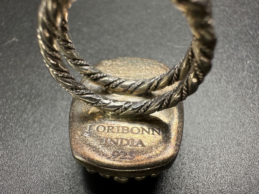 Sterling Silver Loribonn Ring Size 6 14.4g [Photo 7]