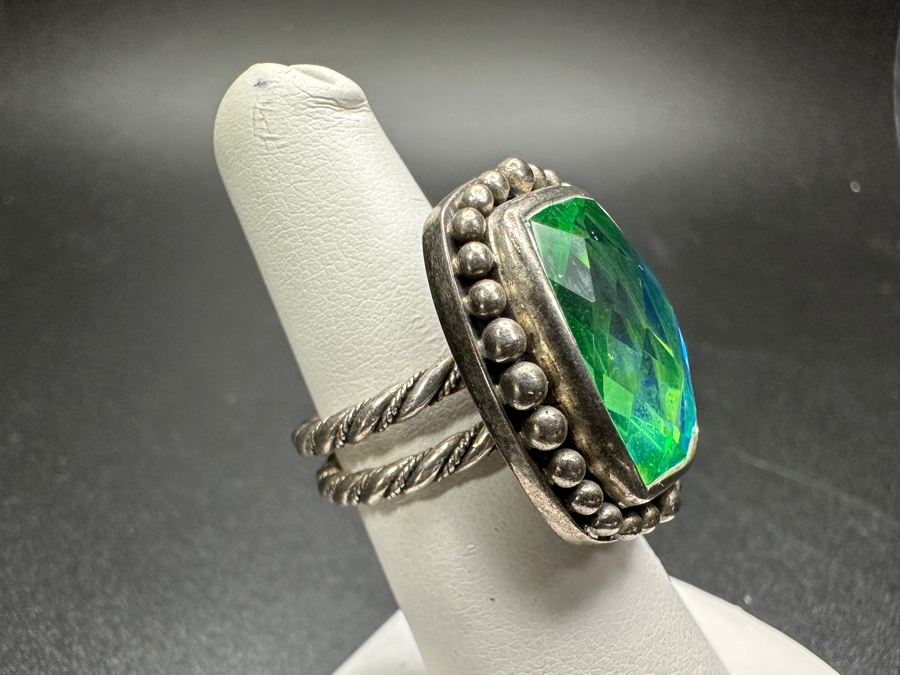 Sterling Silver Loribonn Ring Size 6 14.4g [Photo 4]