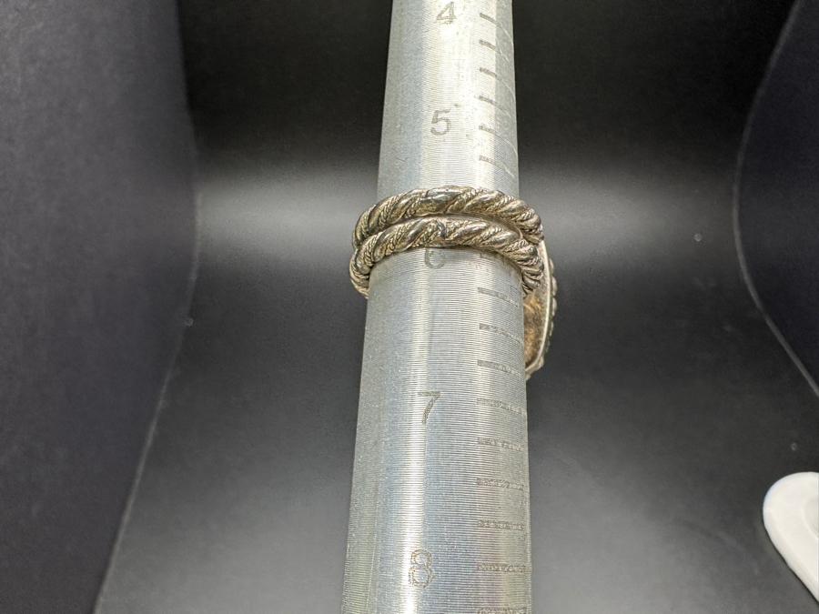 Sterling Silver Loribonn Ring Size 6 14.4g [Photo 8]