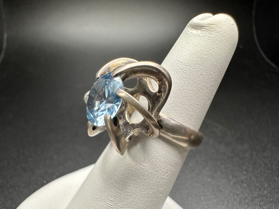 Sterling Silver Mexican Ring Size 5.5 5.7g [Photo 5]