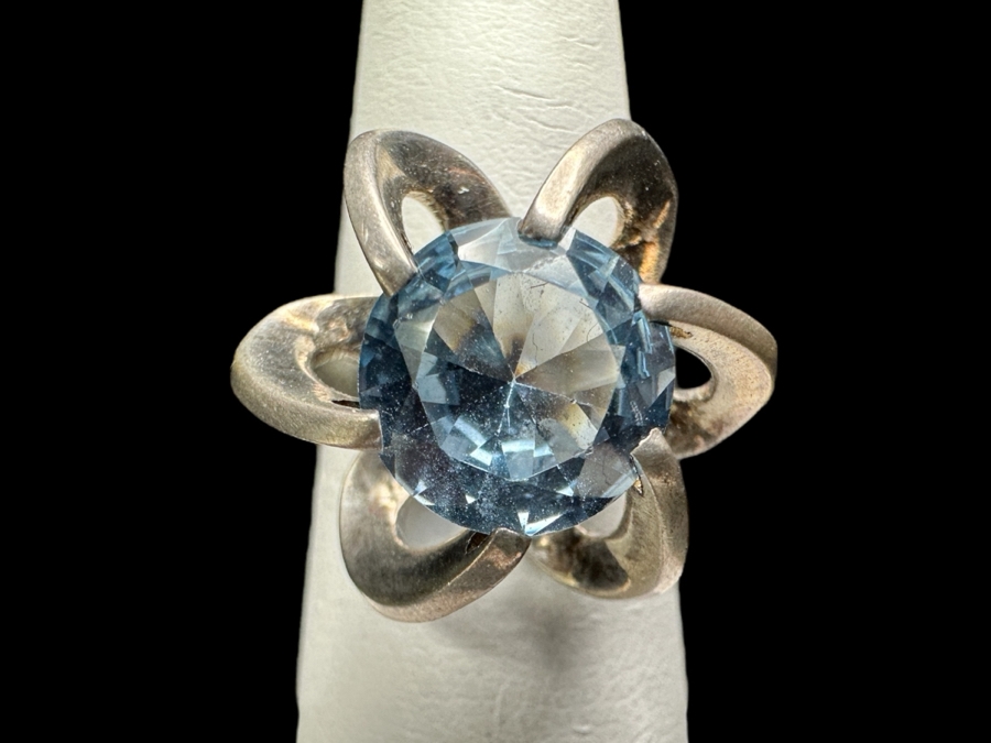 Sterling Silver Mexican Ring Size 5.5 5.7g