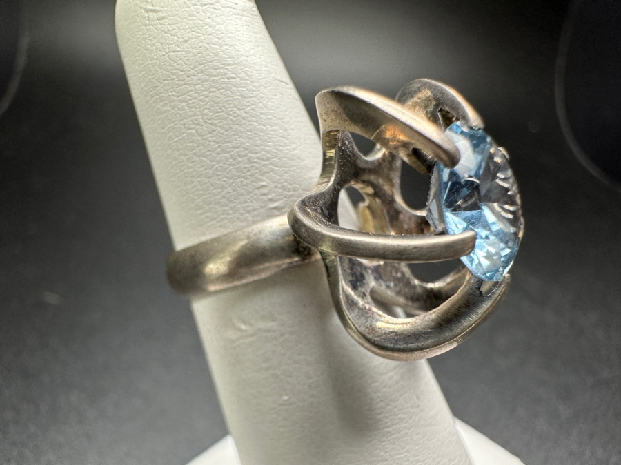 Sterling Silver Mexican Ring Size 5.5 5.7g [Photo 4]