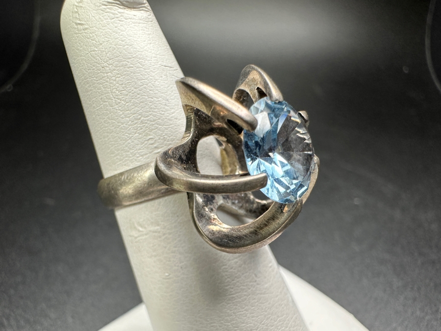 Sterling Silver Mexican Ring Size 5.5 5.7g [Photo 3]