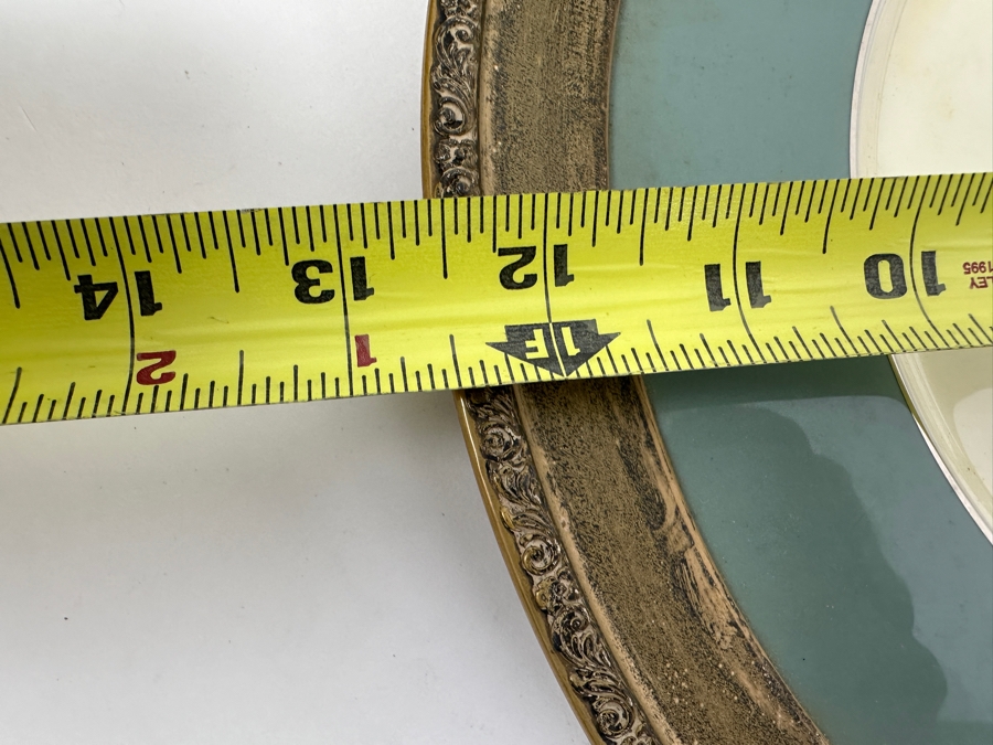 Fisher Sterling Silver Rimmed California Indians Trophy Plate Engraved 'Skeet' With 10.5' Kingsley By Lenox Plate - Plate Weighs Approximately 510g (Total Weight 671g) - Apx Sterling Silver Weight Is 161g - Apx Silver Melt Value = $158 [Photo 7]