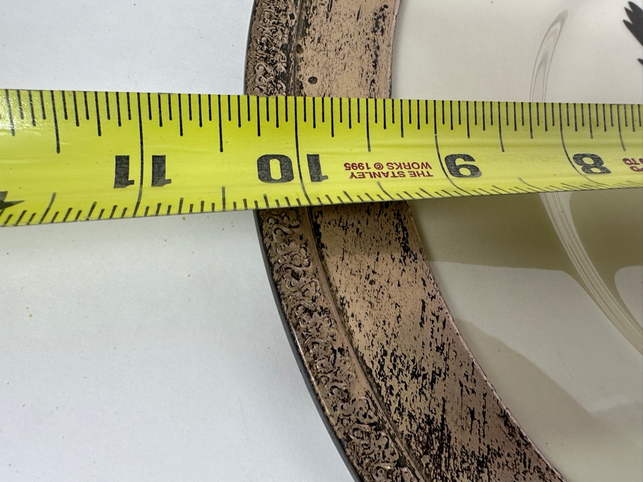 Fisher Sterling Silver Rimmed California Indians Trophy Plate Made Expressly For California Indians By Ridgewood Fine China Plate - Plate Weighs Apx 340g (Total Weight 483g) - Apx Sterling Silver Weight Is 143g - Apx Silver Melt Value = $132 [Photo 7]