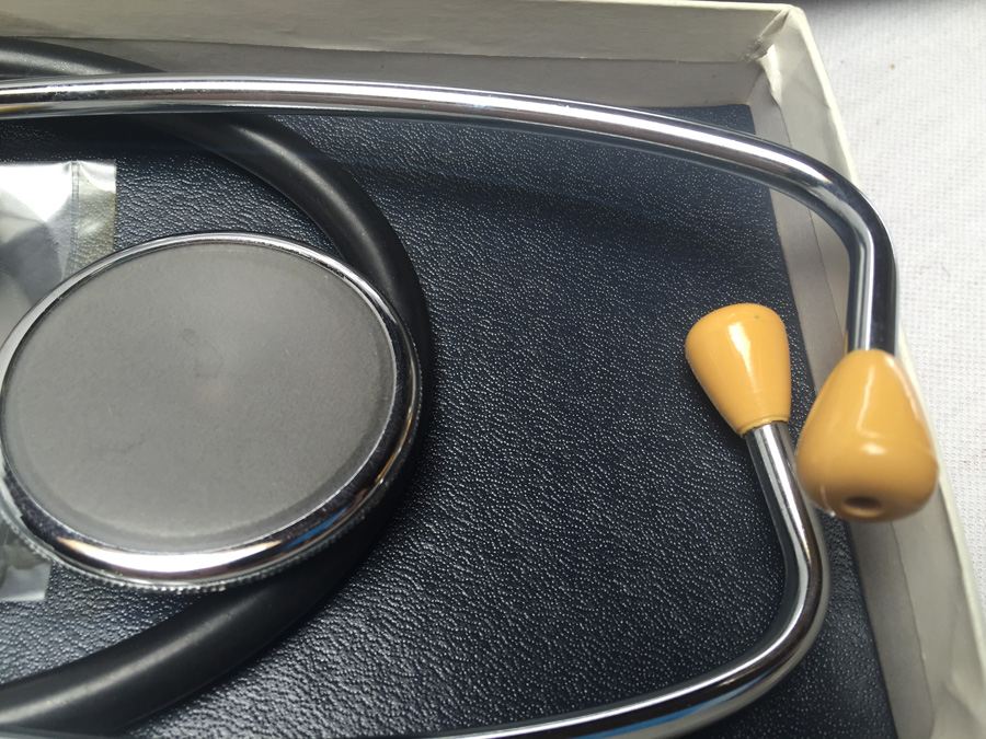 Vintage Peerless Lightweight Stethoscope Model No. 445 Chrome Marshall Electronics Clayton Division [Photo 5]