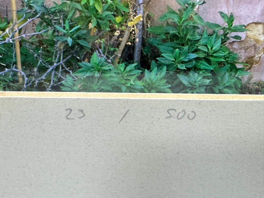 Vern Clevenger Handcrafted Limited Edition Photograph Titled 'Carmel Mission Corner' Numbered 23 Of 500 16 X 12 Framed 29.5 X 25.5 Artist Signed Lower Right [Photo 4]