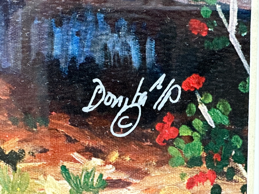 Donita Lloyd (Laguna Beach, CA) Limited Edition Arist Proof A/P Print Titled 'Crystal Cove Cottage' 13.5 X 10 Framed 22.5 X 18.5 [Photo 5]