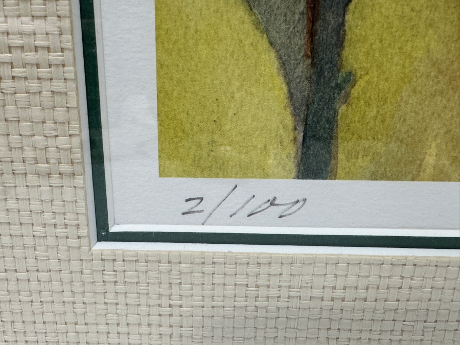 Linda Swanson Hand Signed Limited Edition Giclee Artwork Numbered 2 Of 100 Hand Signed Lower Right 17 X 13 Framed 25.5 X 21 [Photo 5]