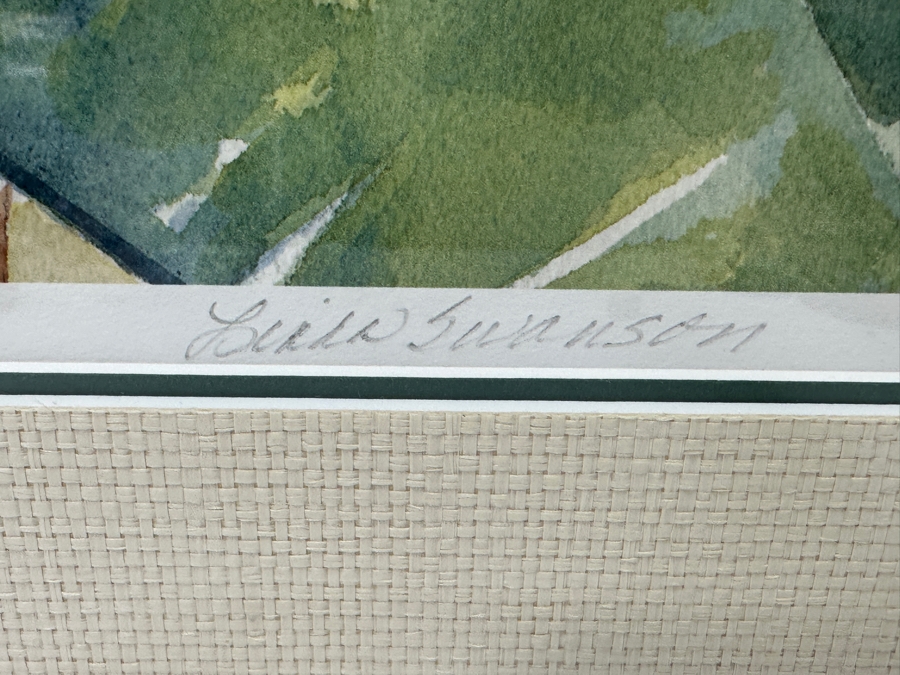 Linda Swanson Hand Signed Limited Edition Giclee Artwork Numbered 2 Of 100 Hand Signed Lower Right 17 X 13 Framed 25.5 X 21 [Photo 4]