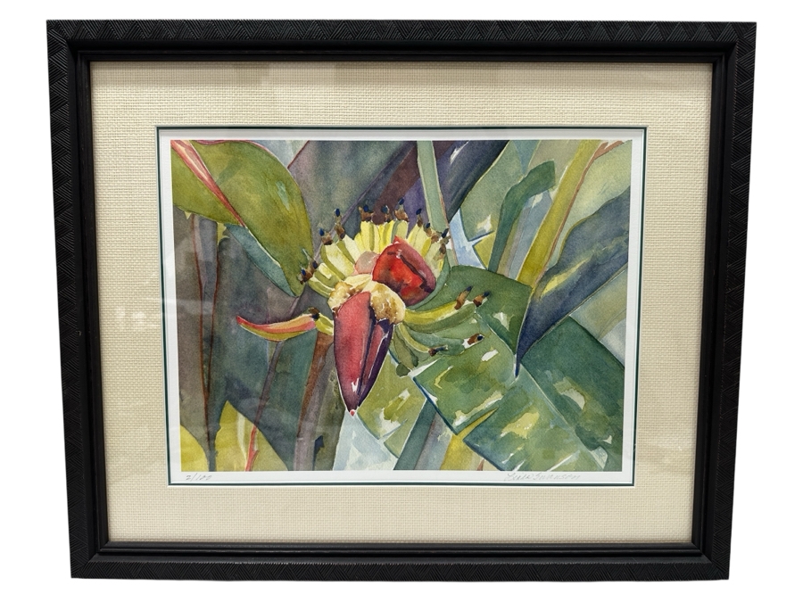 Linda Swanson Hand Signed Limited Edition Giclee Artwork Numbered 2 Of 100 Hand Signed Lower Right 17 X 13 Framed 25.5 X 21 [Photo 2]