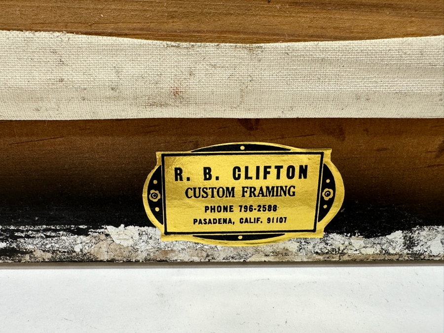 George Behras Original 1969 Parisian Street Scene Oil Painting On Canvas Paris France 18 X 22 Framed 22.5 X 26 [Photo 10]