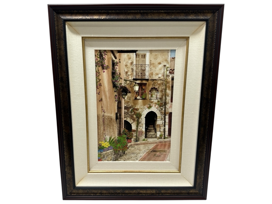 Martin Roberts Original Painted Print Created From A B&W Photograph Titled 'Cat In A Medieval' Numbered 115 Of 500 13 X 19 Framed 25 X 31.5 Signed Lower Right [Photo 2]