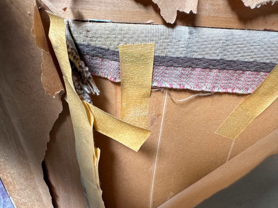 Framed French Tapestry Titled 'La Bonne Chanson' Framed 29 X 41 [Photo 9]