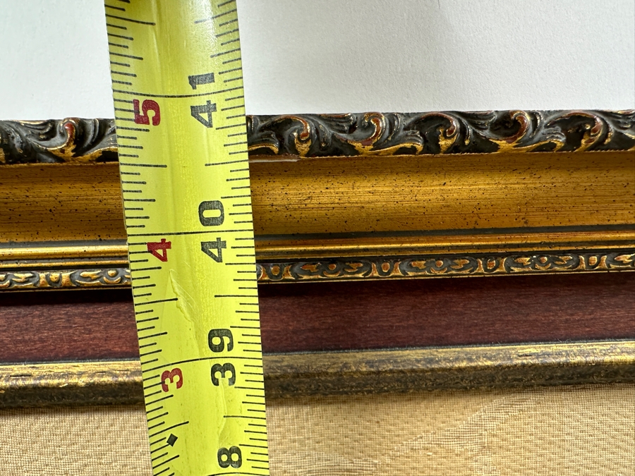 Framed French Tapestry Titled 'La Bonne Chanson' Framed 29 X 41 [Photo 8]