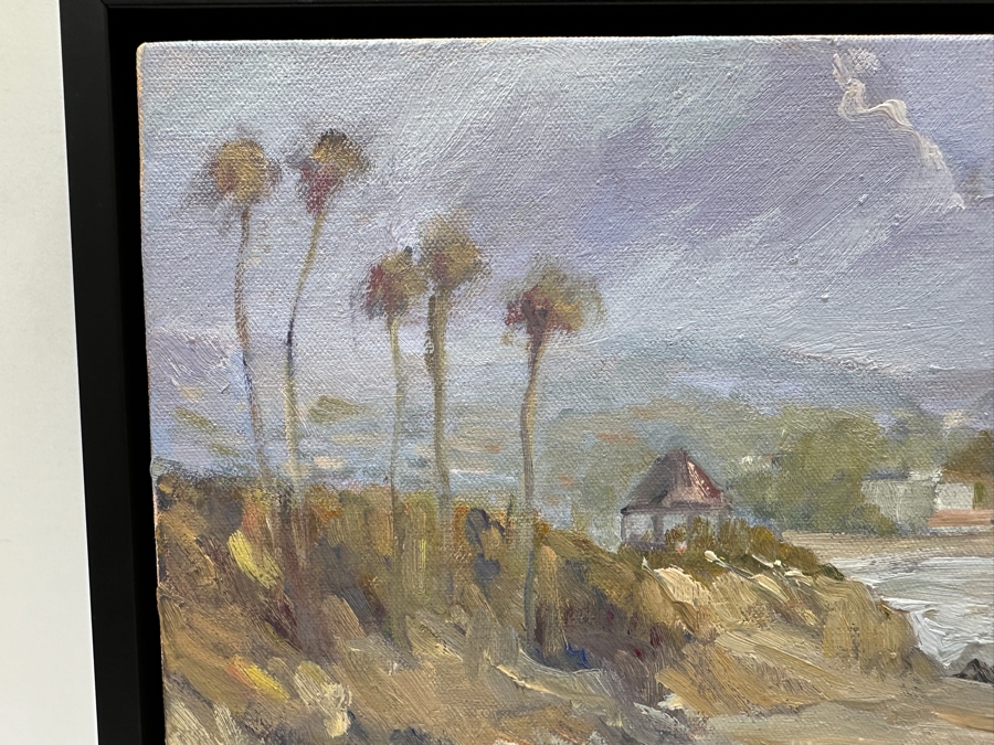 Val Carson Original Laguna Coast Plein Air Seascape Oil Painting On Canvas 16 X 12 Framed 17.5 X 13.5 [Photo 7]