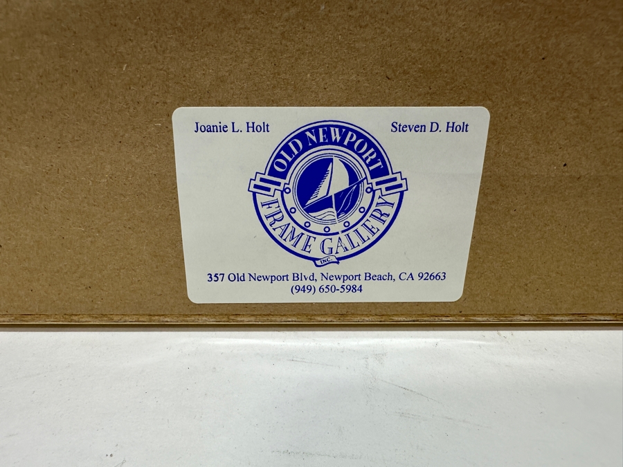 Mary DeLoyht-Arendt (B. 1927-2020) Original Watercolor Painting On Paper Of Crystal Cove In Newport Beach 19 X 15.5 Framed 31 X 27.5 [Photo 17]