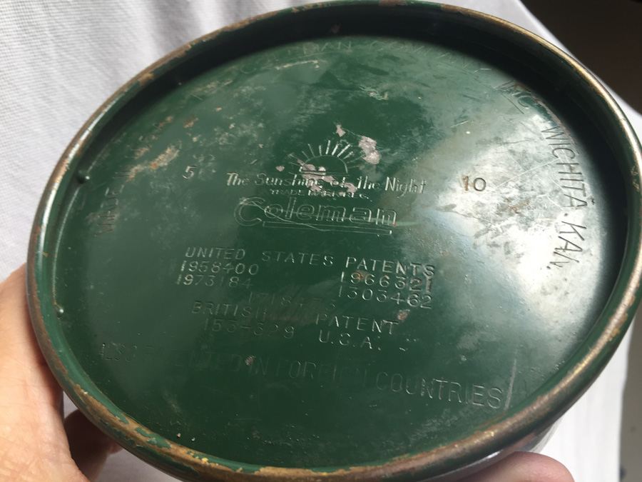 Vintage Green Coleman Pyrex Etched Glass Lantern [Photo 14]