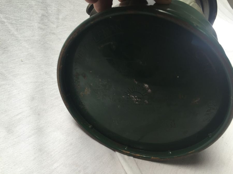 Vintage Green Coleman Pyrex Etched Glass Lantern [Photo 12]