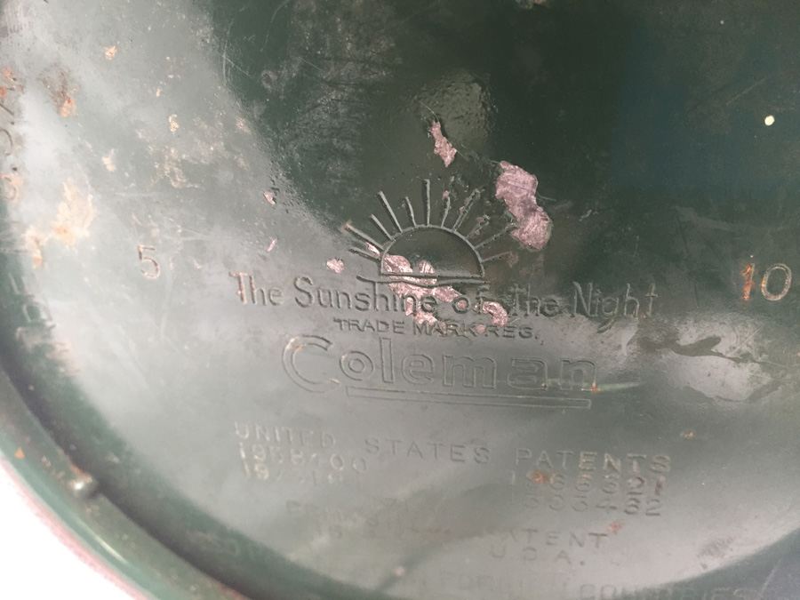 Vintage Green Coleman Pyrex Etched Glass Lantern [Photo 13]