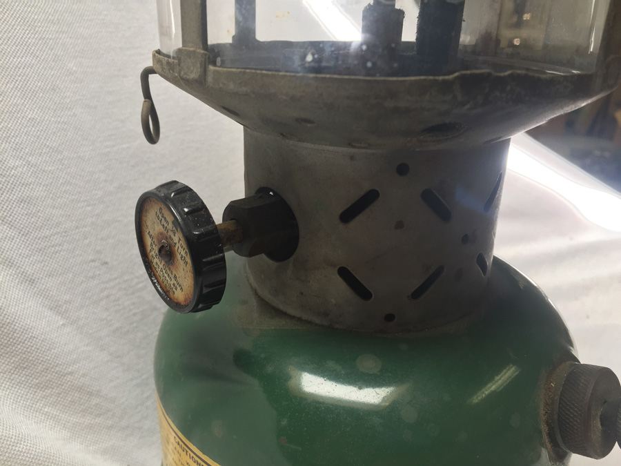 Vintage Green Coleman Pyrex Etched Glass Lantern [Photo 5]