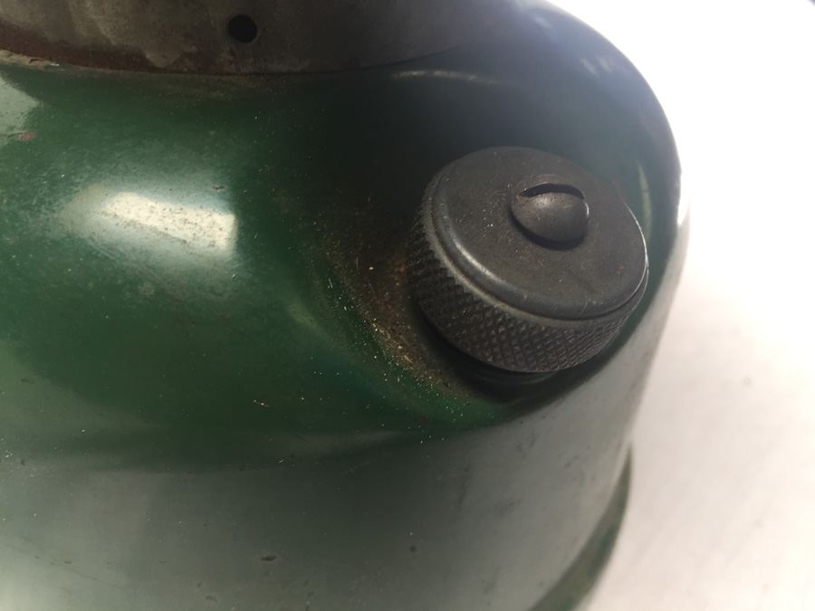 Vintage Green Coleman Pyrex Etched Glass Lantern [Photo 8]