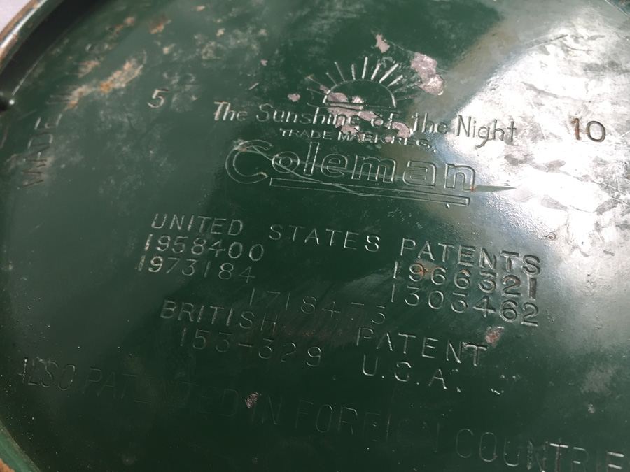 Vintage Green Coleman Pyrex Etched Glass Lantern [Photo 15]